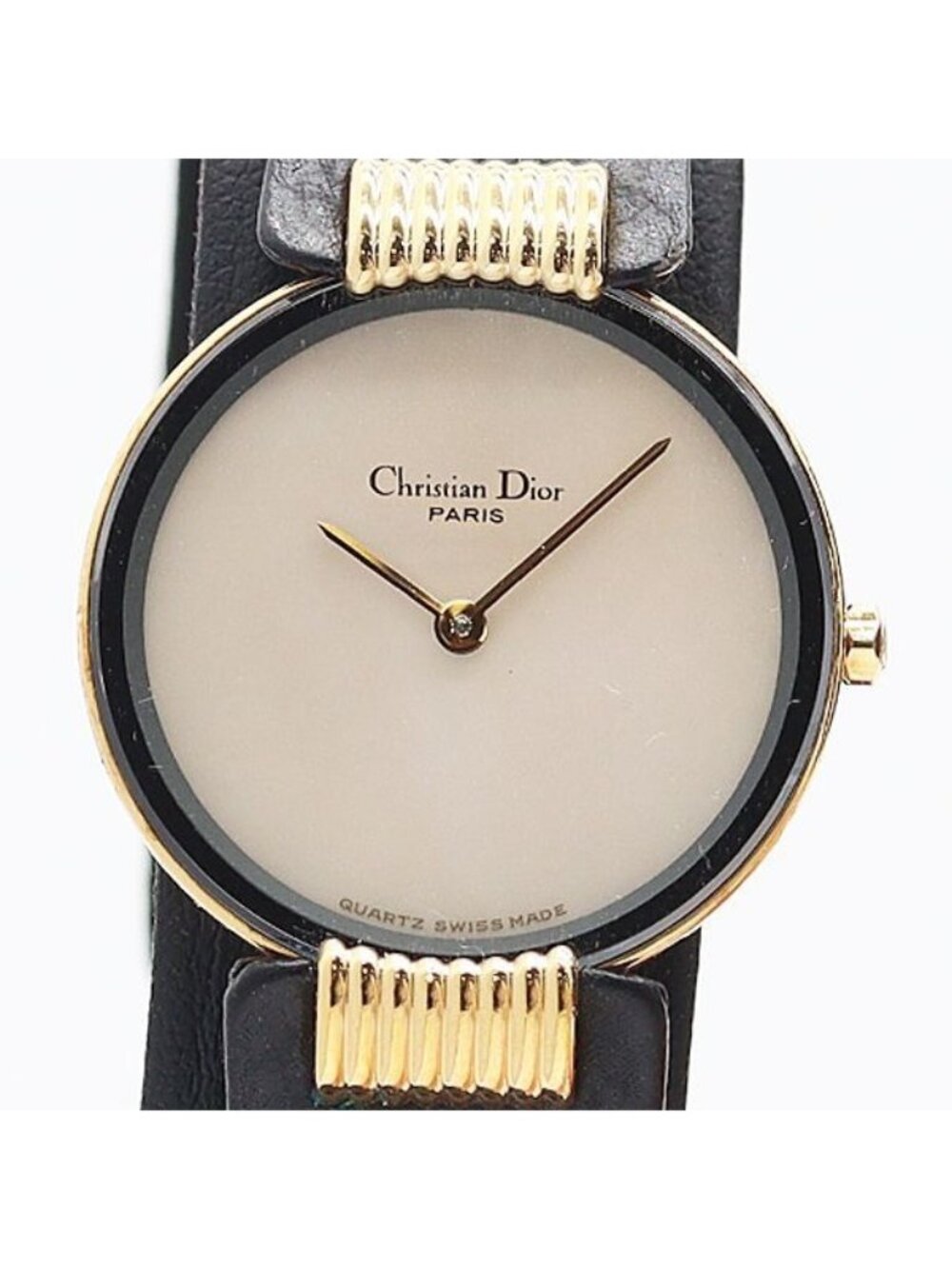 Dior Black Moon Bagheera 46 White Shell Dial Watch